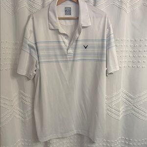 Excellent Callaway Men's White Polo Shirt - XL